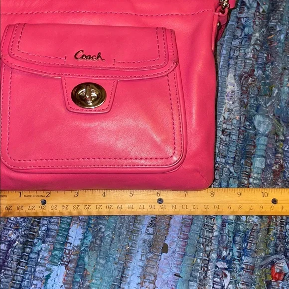 Coach Campbell Pink Leather Crossbody Bag - Picture 12 of 13